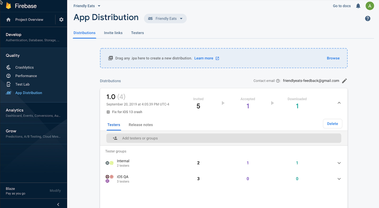 Firebase App Distribution