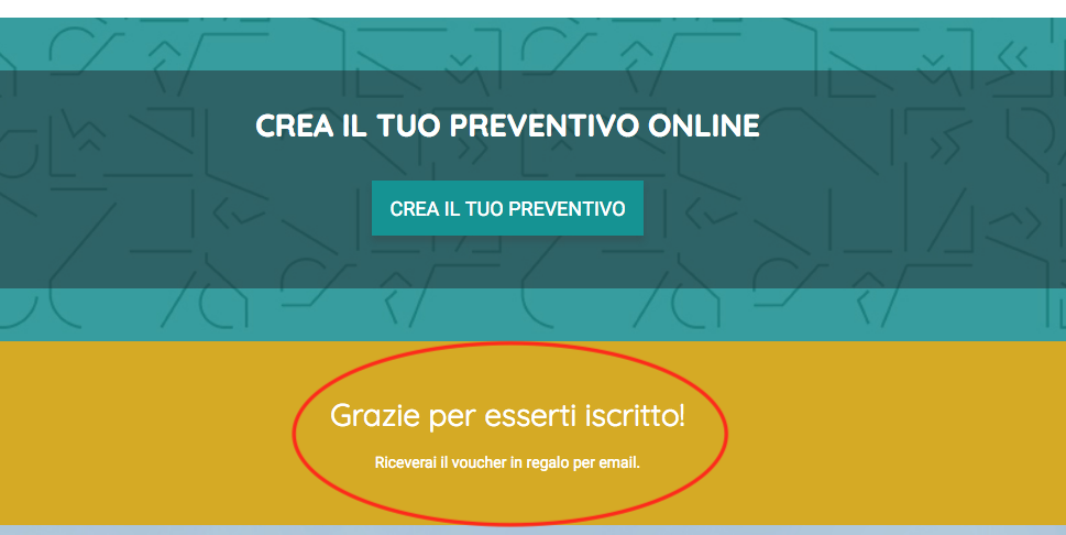 Minitesto iscrizione alla newsletter - Labelado