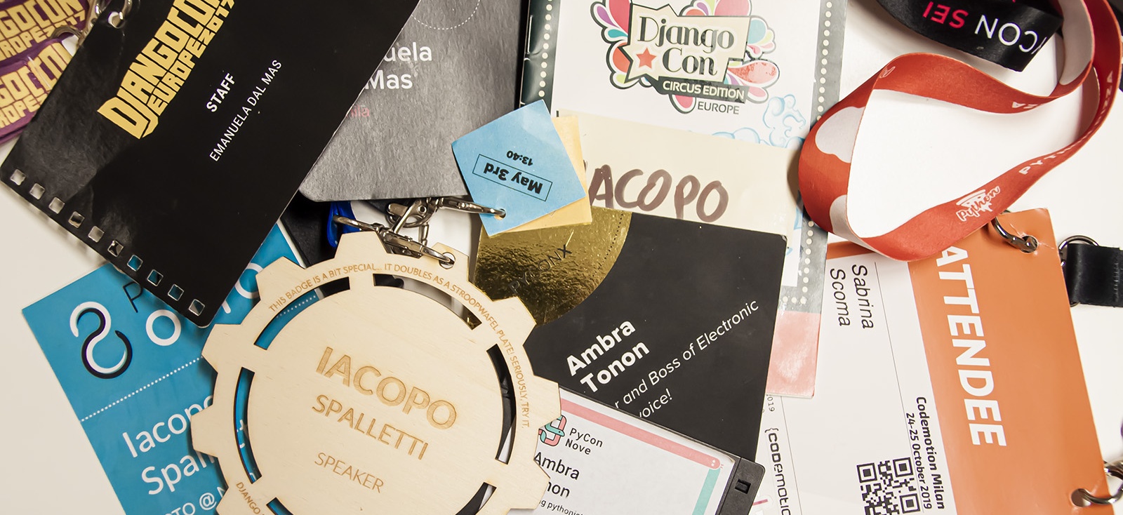 Technology conference badges