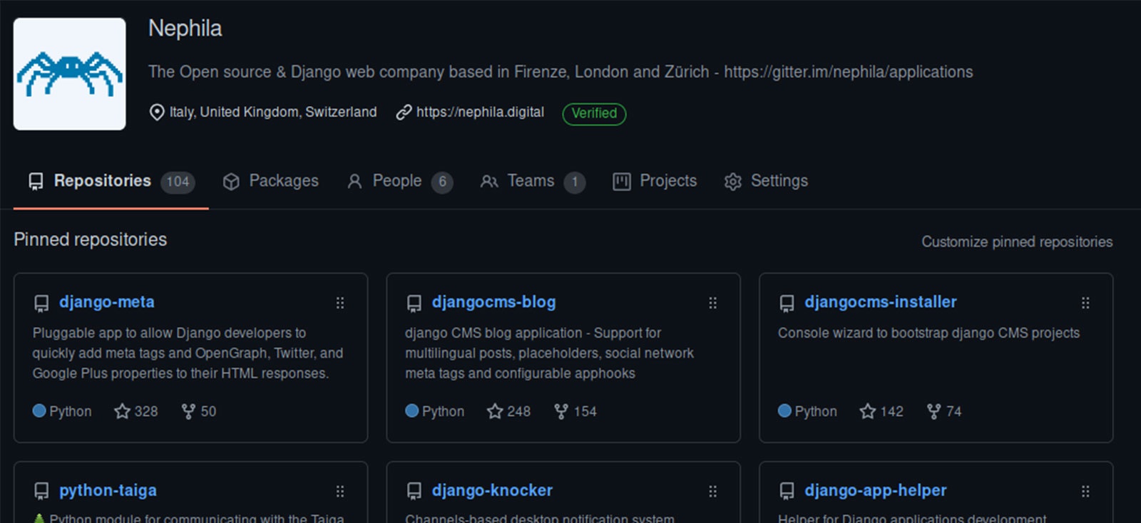 nephila on Github