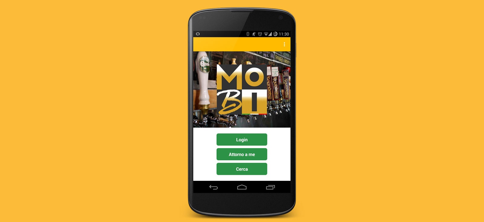 Applicazione MOBI su smartphone
