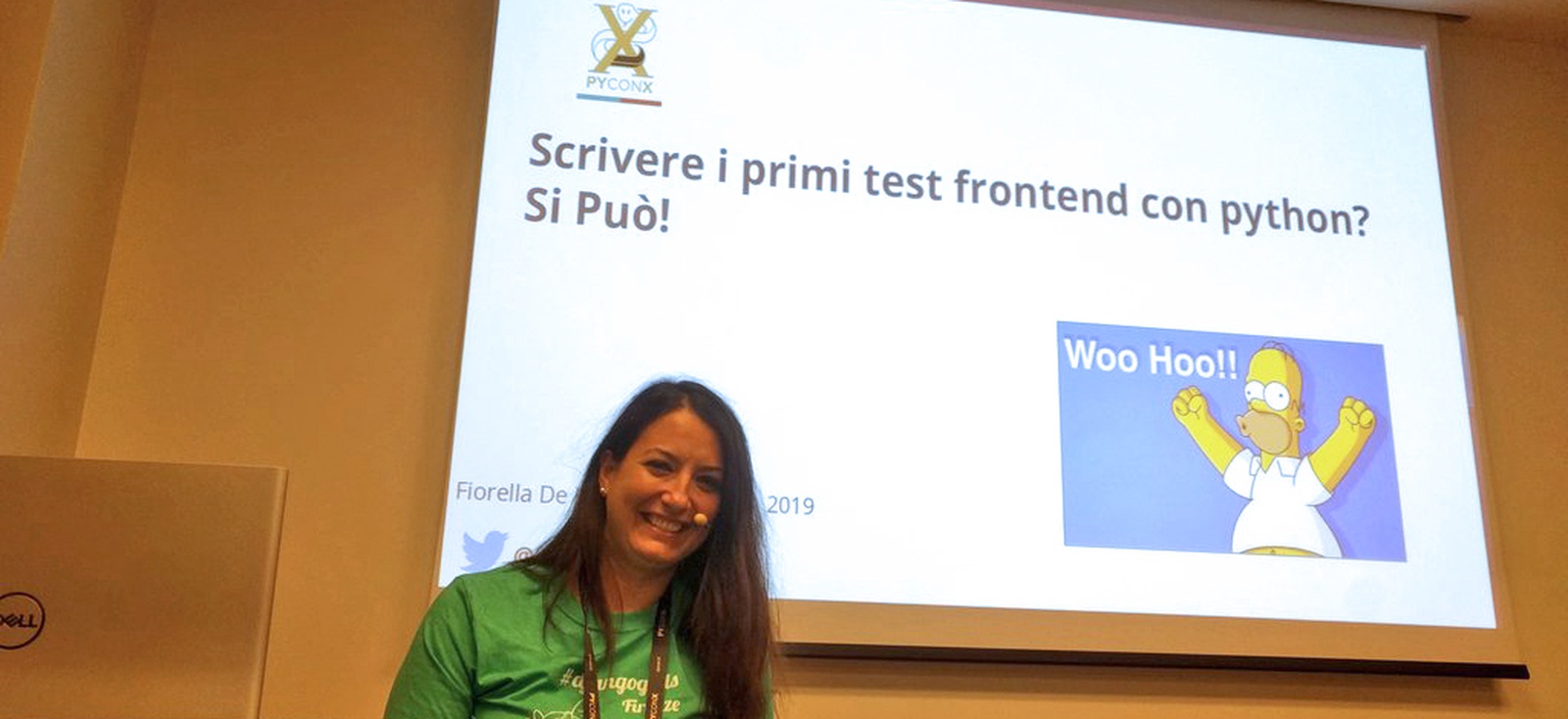 Il talk di Fiorella "Scrivere i primi test frontend con Python? Si può!"