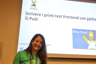 Il talk di Fiorella "Scrivere i primi test frontend con Python? Si può!"